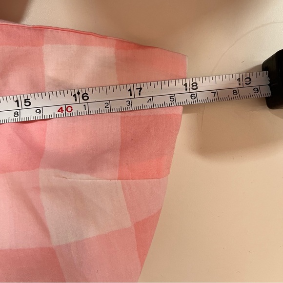 Kate Spade Dream a Little Dream Pink White Gingham Check Camisole Bow top NEW - Picture 11 of 17